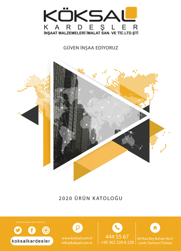 Köksal Kardeşler, Türkçe Ürün Katalog 2020